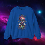 🌌 Universal Connection - Cosmic Astronaut Crewneck Sweatshirt 🌠