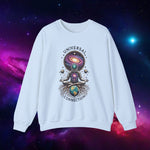 🌌 Universal Connection - Cosmic Astronaut Crewneck Sweatshirt 🌠