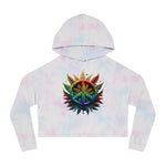 Peace Leaf Cropped Hooded Sweatshirt