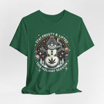 Stay Frosty & Lifted - Cosmic Snowman Holiday Tee