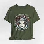 Stay Frosty & Lifted - Cosmic Snowman Holiday Tee