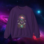 🌌 Universal Connection - Cosmic Astronaut Crewneck Sweatshirt 🌠