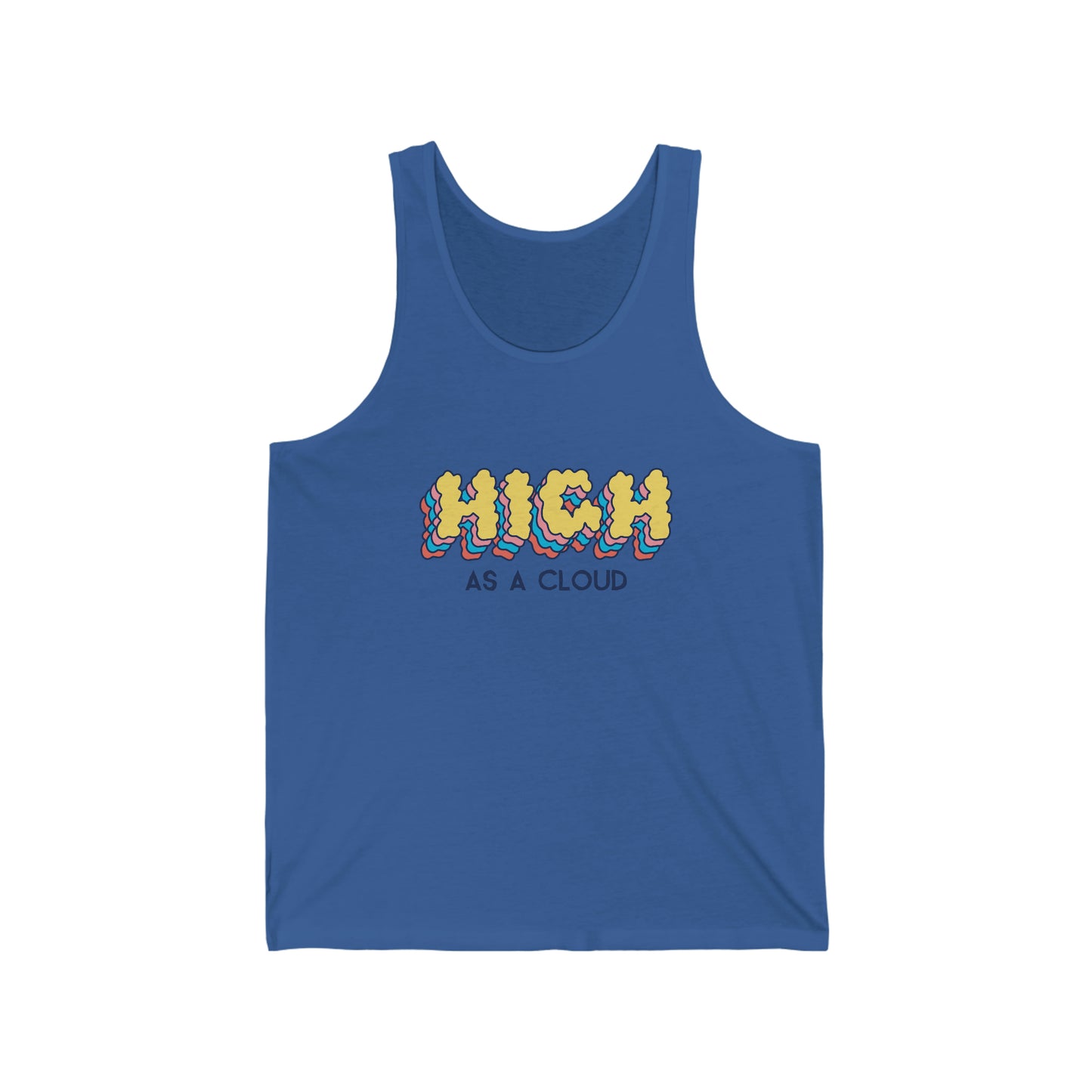 High as a Cloud - Unisex Jersey Tank