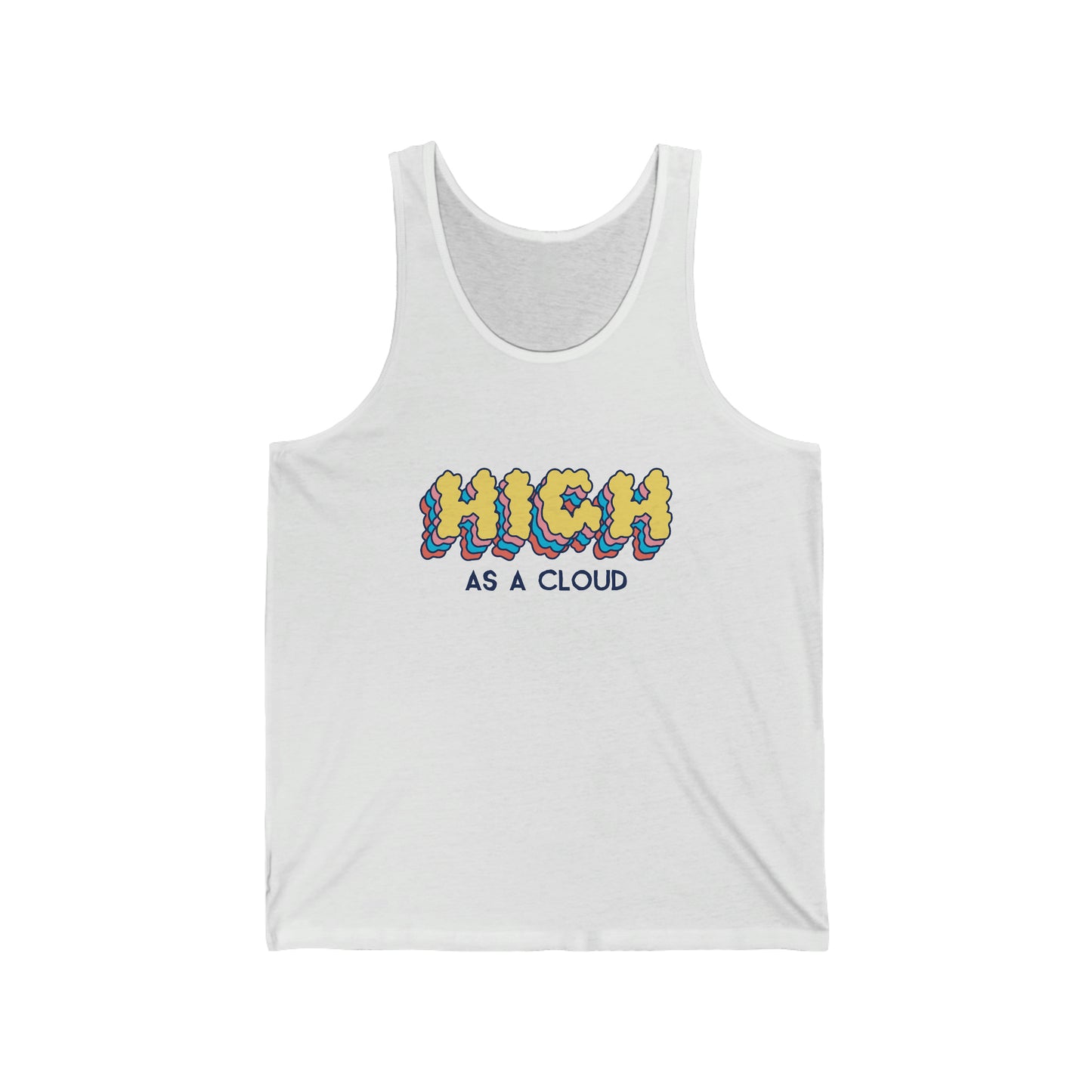 High as a Cloud - Unisex Jersey Tank