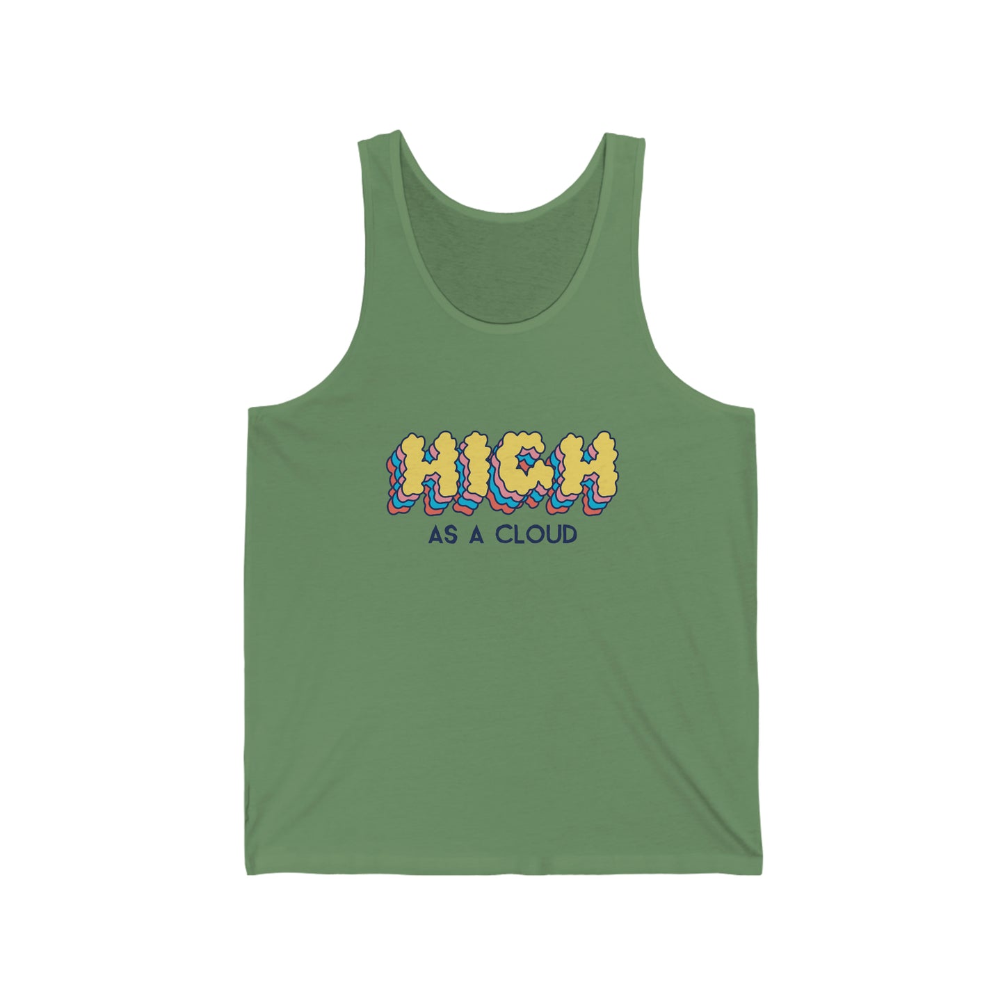 High as a Cloud - Unisex Jersey Tank