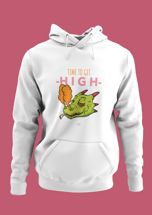 Time to Get High - Stoned Dragon - Unisex Heavy Blend™ Hooded Sweatshirt