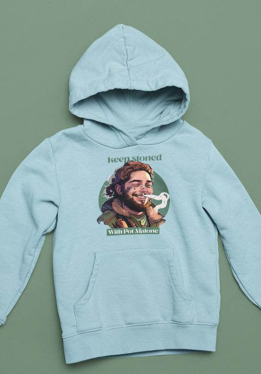 Keep Stoned with Pot Malone - Unisex Heavy Blend Hooded Sweatshirt