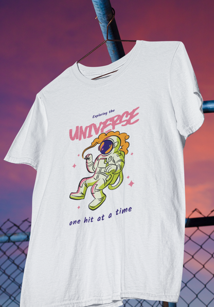 Exploring the Universe, One Hit at a Time - Unisex Softstyle T-Shirt.