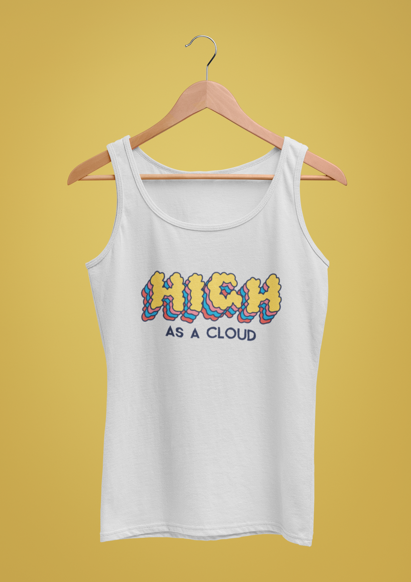 High as a Cloud - Unisex Jersey Tank