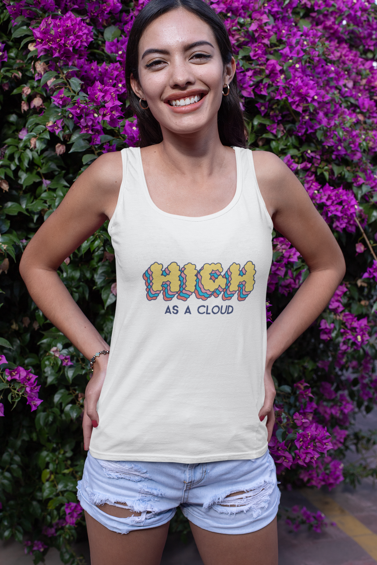 High as a Cloud - Unisex Jersey Tank